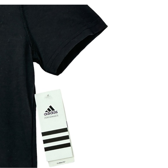 Adidas Youth Girls Climalite Ultimate V-Neck Short Sleeve Tee Black Size XL - Picture 6 of 11